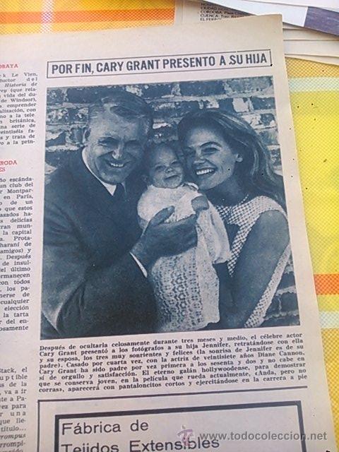 Coleccionismo de revistas y peri&oacute;dicos: RECORTE cary grant