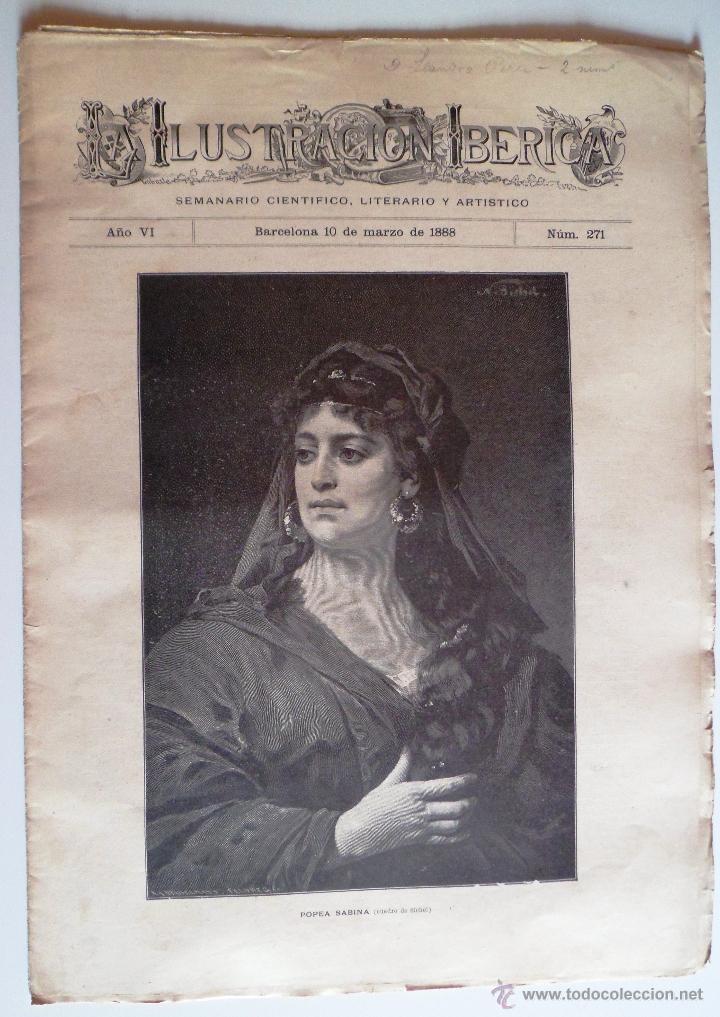Coleccionismo de Revistas y Peri&oacute;dicos: LA ILUSTRACI&Oacute;N IB&Eacute;RICA. A&Ntilde;O VI 10-5-1888 N&ordm; 271 (VER FOTO DE LA ILUSTRACI&Oacute;N CENTRAL)