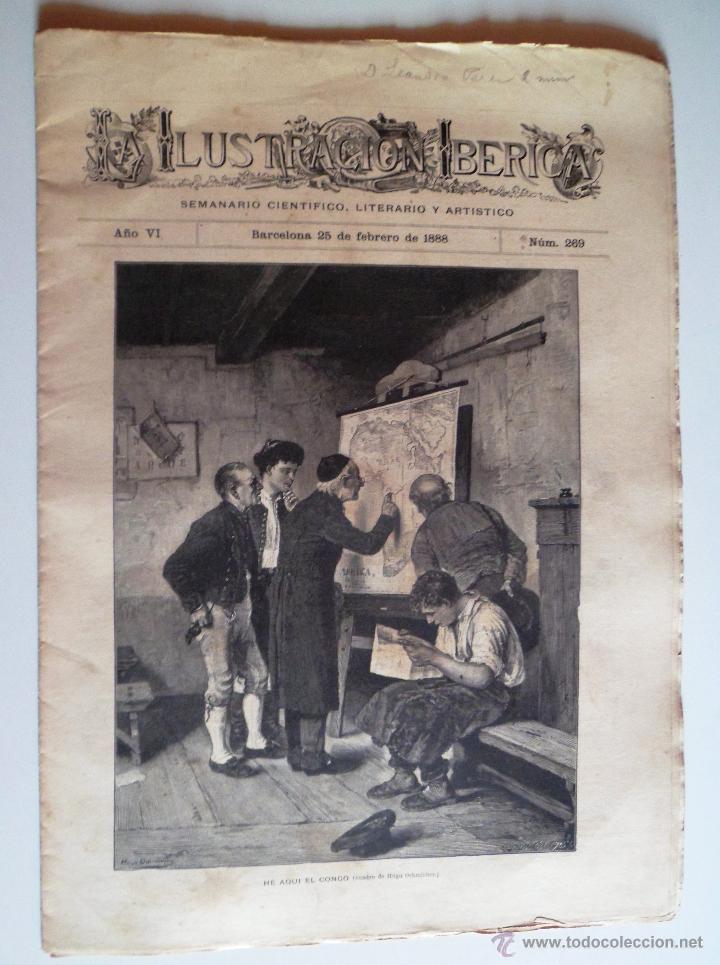 Coleccionismo de Revistas y Peri&oacute;dicos: LA ILUSTRACI&Oacute;N IB&Eacute;RICA. A&Ntilde;O VI 25-2-1888 N&ordm; 269 (VER FOTO DE LA ILUSTRACI&Oacute;N CENTRAL)