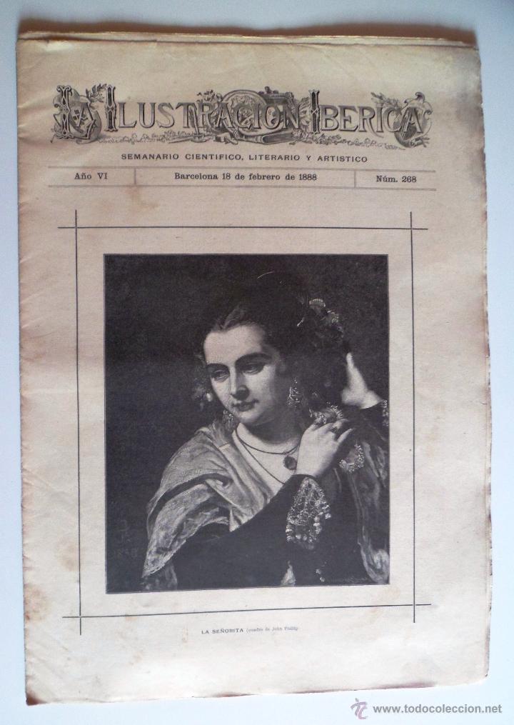 Coleccionismo de Revistas y Peri&oacute;dicos: LA ILUSTRACI&Oacute;N IB&Eacute;RICA. A&Ntilde;O VI 18-2-1888 N&ordm; 268 (VER FOTO DE LA ILUSTRACI&Oacute;N CENTRAL)