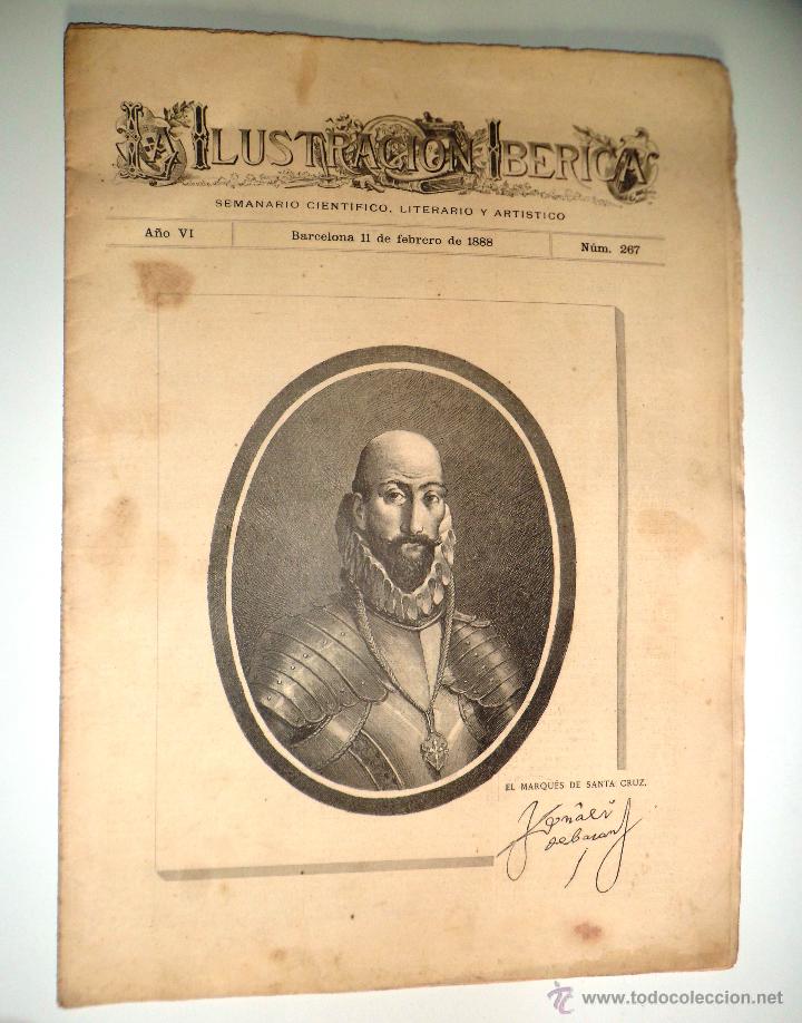 Coleccionismo de Revistas y Peri&oacute;dicos: LA ILUSTRACI&Oacute;N IB&Eacute;RICA. A&Ntilde;O VI 11-2-1888 N&ordm; 267 (VER FOTO DE LA ILUSTRACI&Oacute;N CENTRAL)