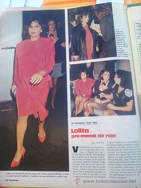 Coleccionismo de revistas y peri&oacute;dicos: RECORTE lola lolita flores carmina ordo&ntilde;ez
