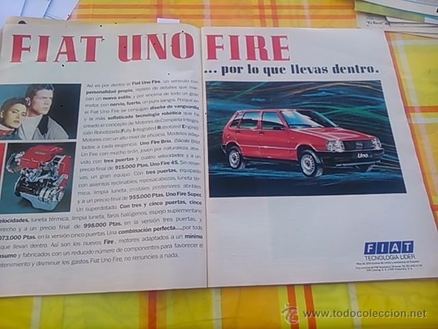 Coleccionismo de Revistas y Peri&oacute;dicos: RECORTE anuncio fiat uno