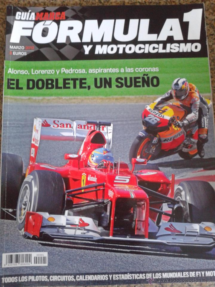 Coleccionismo de Revistas y Peri&oacute;dicos: GUIA MARCA FORMULA 1 Y MOTOCICLISMO -- MARZO 2012 --