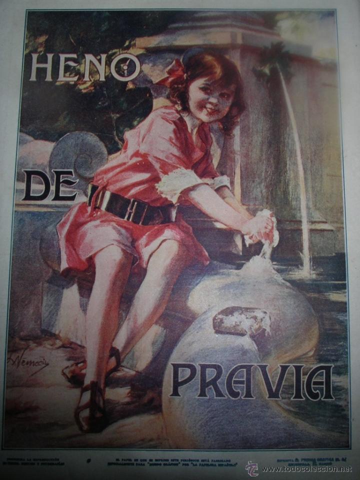 Coleccionismo de revistas y peri&oacute;dicos: Jab&oacute;n Heno de Pravia. Original publicidad de revista, a&ntilde;os 20