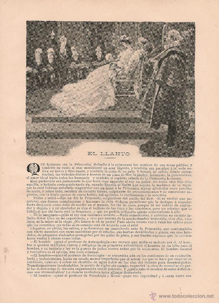 Coleccionismo de revistas y peri&oacute;dicos: El llanto / Emilia Pardo Baz&aacute;n , dibujos de M&eacute;ndez Bringa - 1905