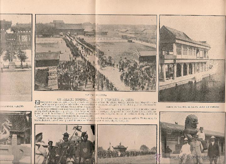 Coleccionismo de Revistas y Peri&oacute;dicos: * CHINA * Un palacio imperial. Trajes y utensilios - 1905