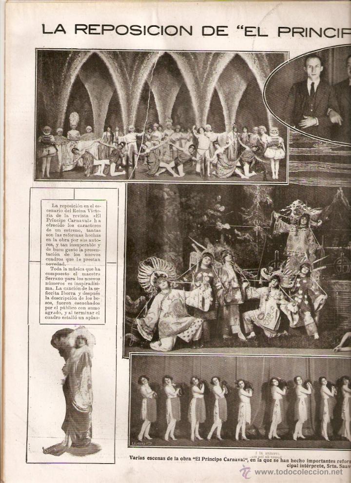 Collectionnisme de Revues et Journaux: A&Ntilde;O 1923 REPOSICION EL PRINCIPE CARNAVAL TEATRO REINA VICTORIA TIENTA BECERRAS DEHESA DUQUE TOVAR