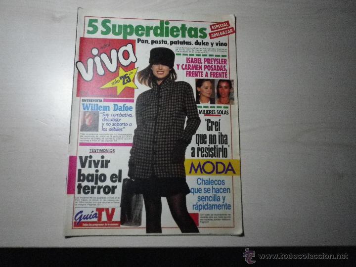 Coleccionismo de Revistas y Peri&oacute;dicos: Estar Viva. n&ordm; 5. Isabel Preysler.Carmen Posadas.Willem Dafoe.