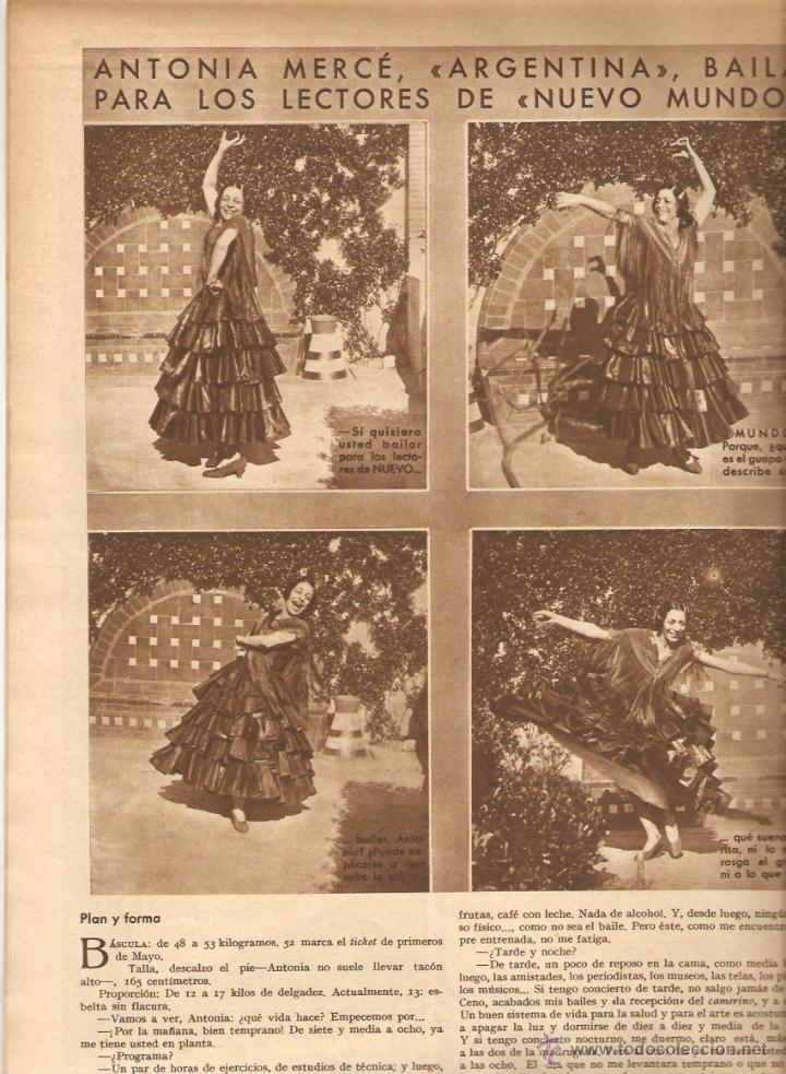 Collezionismo di Riviste e Giornali: A&Ntilde;O 1932 ANTONIA MERCE ARGENTINA FLAMENCO MONTELLANO ANARQUISMO ALFONSO JIMENEZ PERFUMERIA PARERA
