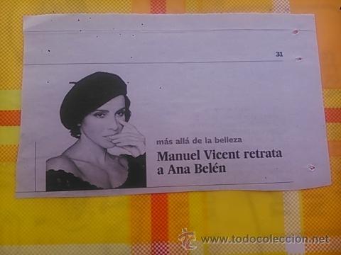 Coleccionismo de Revistas y Peri&oacute;dicos: RECORTE ana belen