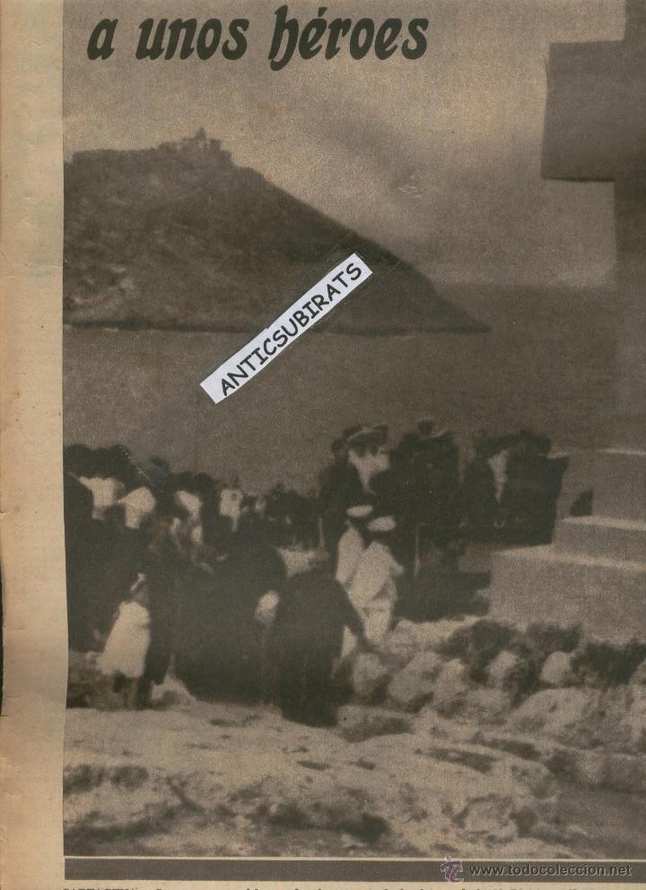Collezionismo di Riviste e Giornali: VANGUARDIA 1939 GUERRA CIVIL INAUGARACION EN CARTAGENA VAPOR CASTILLO DE OLITE 83 DIVISION GALLEGA