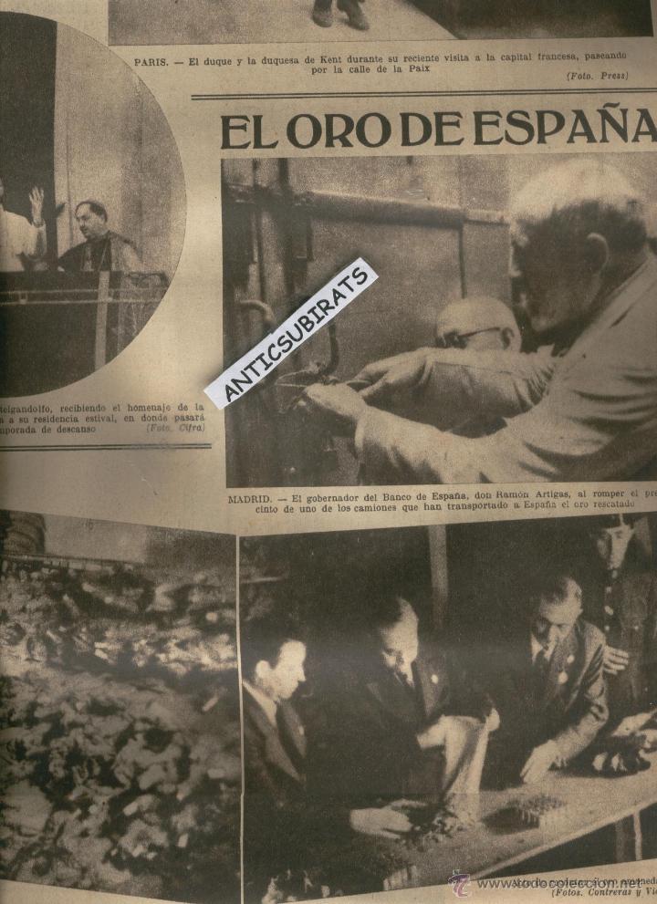 Coleccionismo de revistas y peri&oacute;dicos: LA VANGUARDIA A&Ntilde;O 1939 GUERRA CIVIL EL ORO YA EN EL BANCO DE ESPA&Ntilde;A RAMON ARTIGAS GOBERNADOR DEL