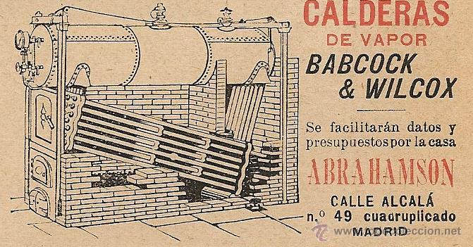publicidad: calderas de vapor babcock & wilcox - Buy Antique magazines and  newspapers on todocoleccion