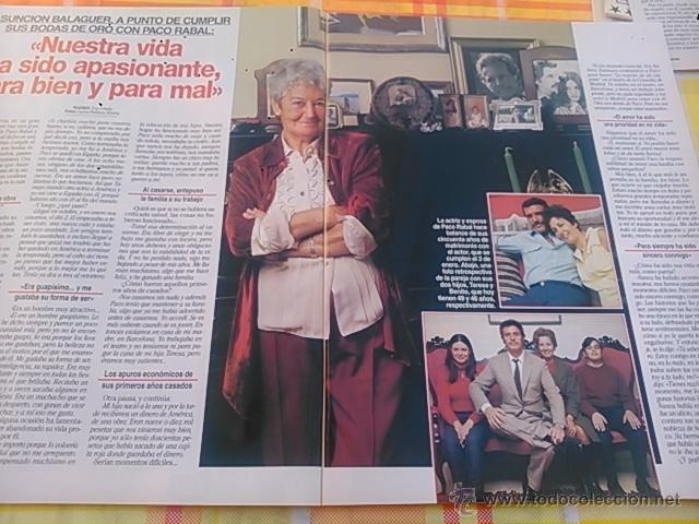 Sammeln von Zeitschriften und Zeitungen: RECORTE ASUNCION BALAGUER PACO RABAL TERESA