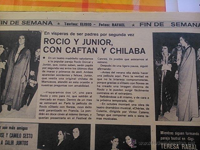Coleccionismo de Revistas y Peri&oacute;dicos: RECORTE rocio durcal junior