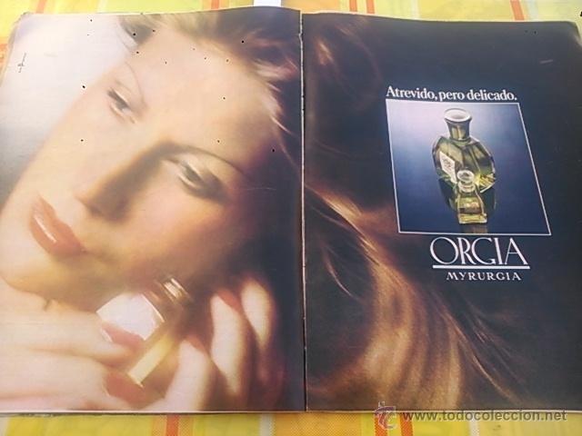 Coleccionismo de Revistas y Peri&oacute;dicos: RECORTE ORGIA PERFUME MYRURGIA ANUNCIO
