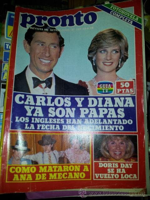 Coleccionismo de Revistas y Peri&oacute;dicos: PRONTO N&ordm; 529 28/06/1982-ANA DE MECANO-MARLON BRANDO-GALA Y DALI-DORIS DAY-MANOLO ESCOBAR*