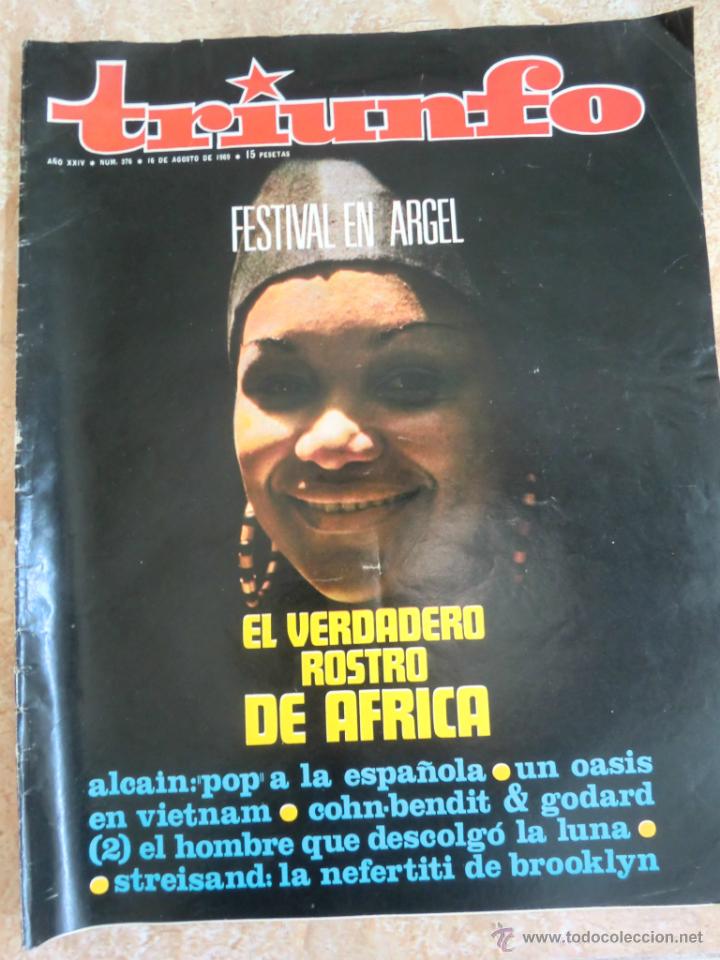 Coleccionismo de Revistas y Peri&oacute;dicos: Revista TRIUNFO N&ordm; 376, agosto de 1969