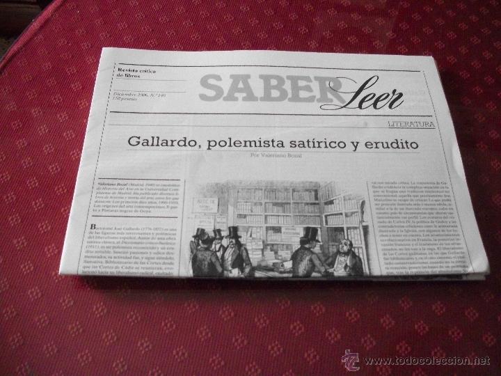 Coleccionismo de revistas y peri&oacute;dicos: SABER Leer. Revista Cr&iacute;tica de Libros.
