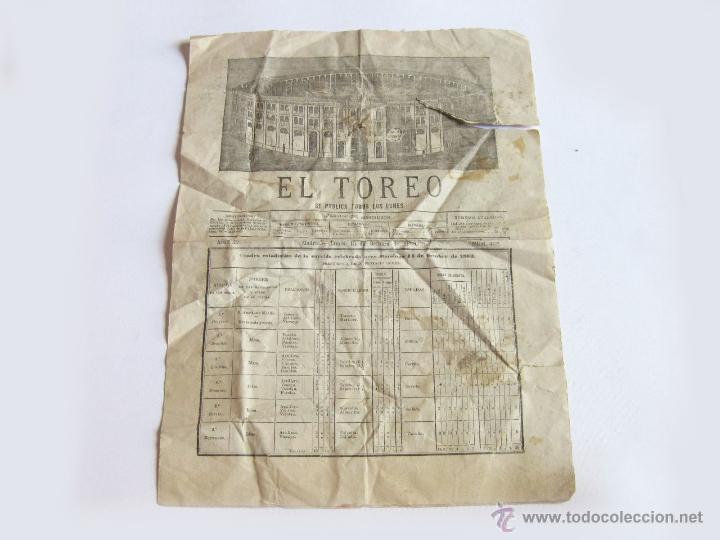 Collection Magazines and Newspapers: PERIODICO EL TOREO. A&Ntilde;O X NUMERO 432. SE PUBLICA TODOS LOS LUNES
