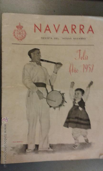 Coleccionismo de Revistas y Peri&oacute;dicos: Navarra. Revista del Hogar navarro. Feliz a&ntilde;o 1957 Foto Montal.