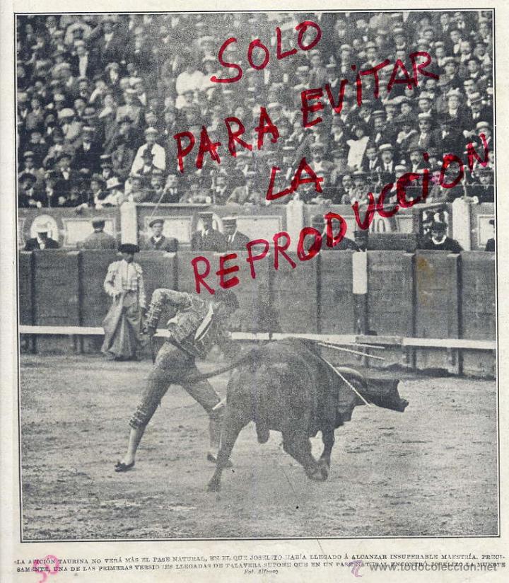 Coleccionismo de Revistas y Peri&oacute;dicos: TOROS 1920 JOSELITO TOREANDO HOJA REVISTA