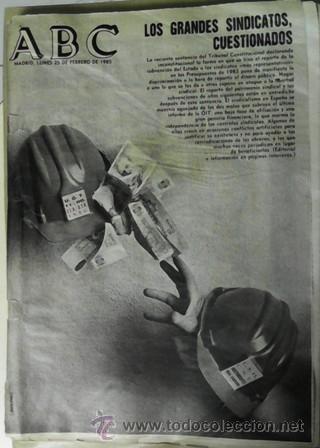 Coleccionismo de revistas y peri&oacute;dicos: ABC, 25 de febrero de 1985