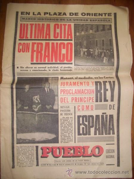 Collection Magazines and Newspapers: PUEBLO : Edici&oacute;n Nacional. A&ntilde;o XXXVI ; N&ordm; 11.265 ; Viernes 21 noviembre 1975