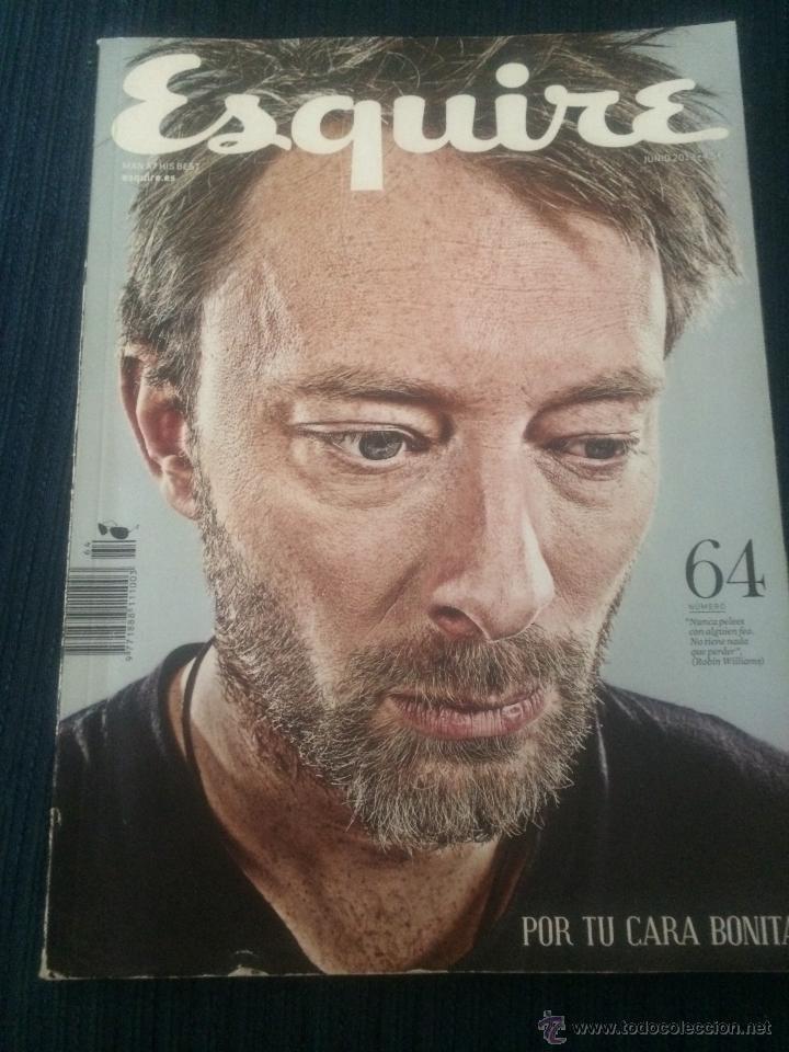 Coleccionismo de revistas y peri&oacute;dicos: Revista 'Esquire', n&ordm; 64. Junio 2013. Thom Yorke, cantante de Radiohead en portada.