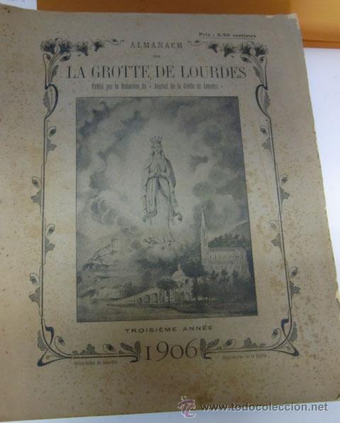 Coleccionismo de revistas y peri&oacute;dicos: Almanach de la Grotte de Lourdes, 1906