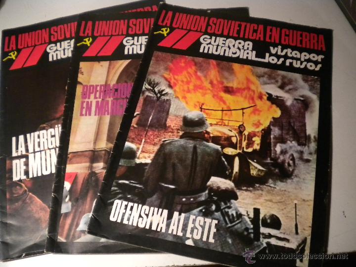 Collectionnisme de Revues et Journaux: LA UNION SOVIETICA EN GUERRA - LOTE 3 NUMEROS 1/ 2 / 4