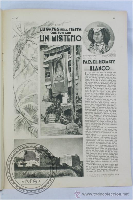 Coleccionismo de revistas y peri&oacute;dicos: Antigua Publicaci&oacute;n de 1934 - Art&iacute;culos: Pompeya, Saltos del Alberche... - Buen Estado