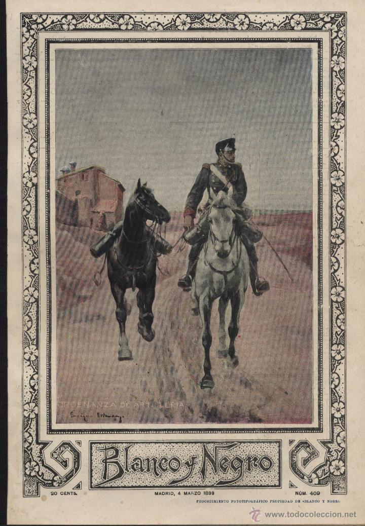 Collection Magazines and Newspapers: REVISTA BLANCO Y NEGRO &ndash; 1899 * ENTIERRO FAURE *