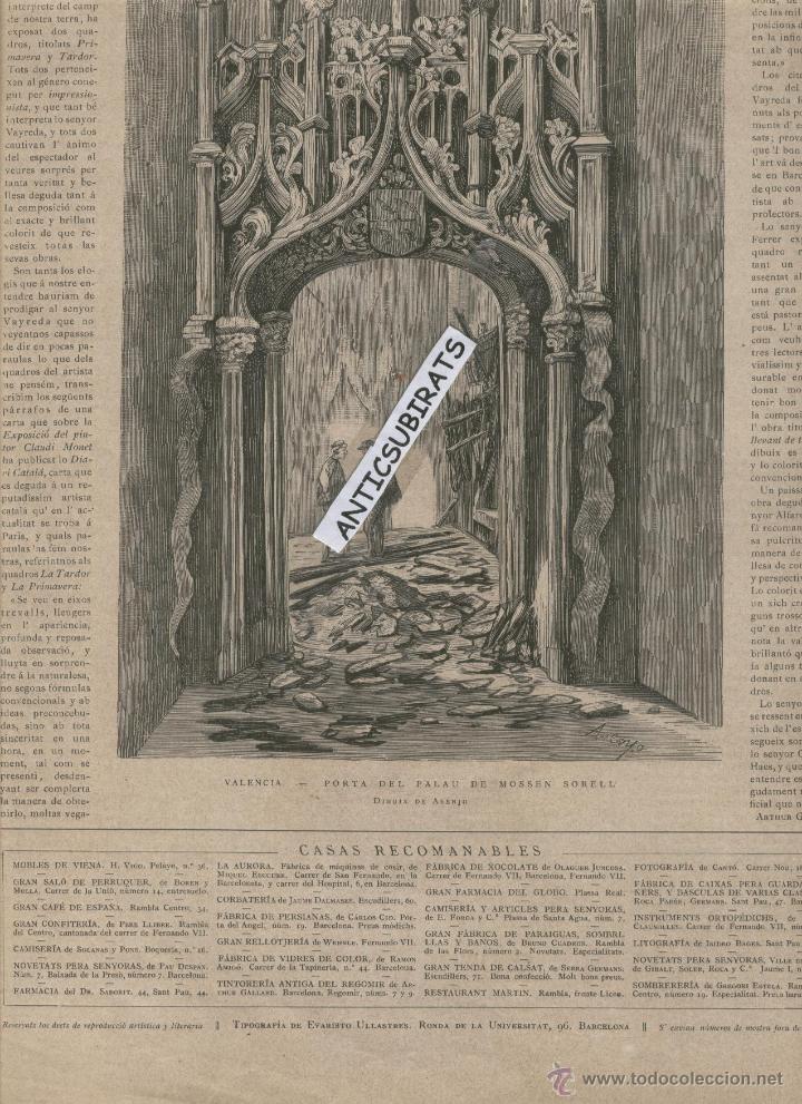 Collection Magazines and Newspapers: REVISTA 1880 PALAU DE MOSSEN SORELL VALENCIA PUBLICITAT CAFE ESPA&Ntilde;A FARMACIA SABORIT LA AURORA