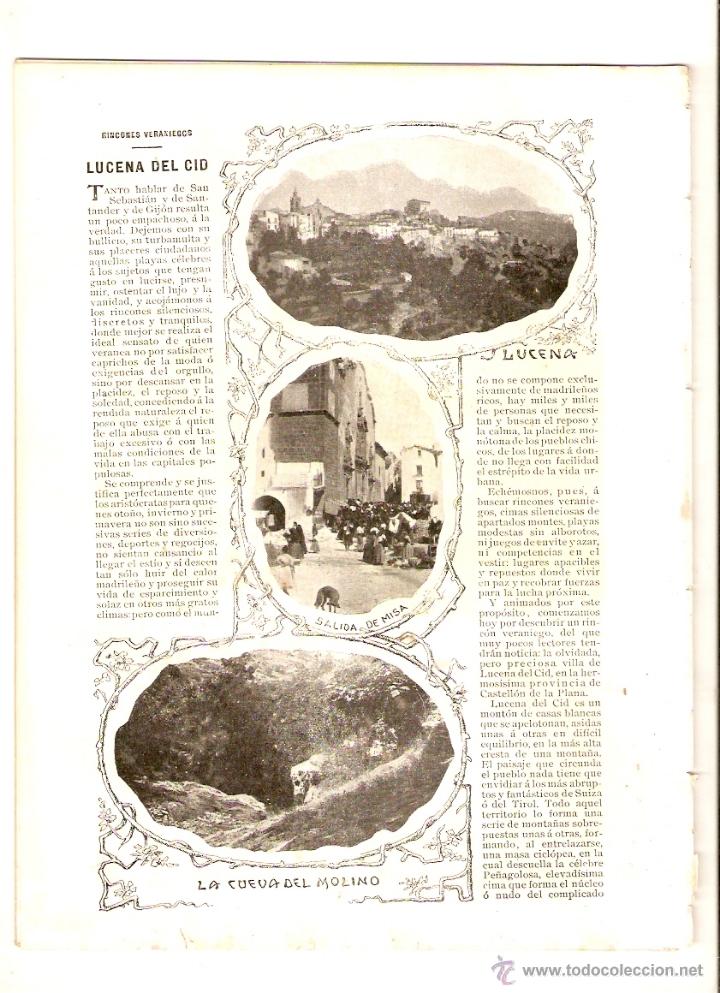 Sammeln von Zeitschriften und Zeitungen: A&Ntilde; 1903 LUCENA DEL CID ACCIDENTE TREN PUENTE NAJERILLA ZARAGOZA MERCADO VIRGEN GUADIX BARRANCO LAHOZ