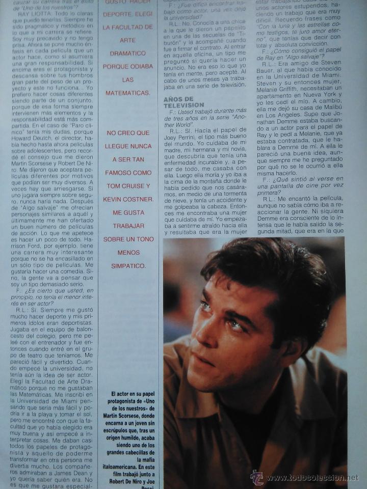 Collection Magazines and Newspapers: RECORTE ray liotta