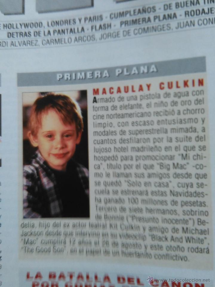 Collection Magazines and Newspapers: RECORTE macaulay culkin