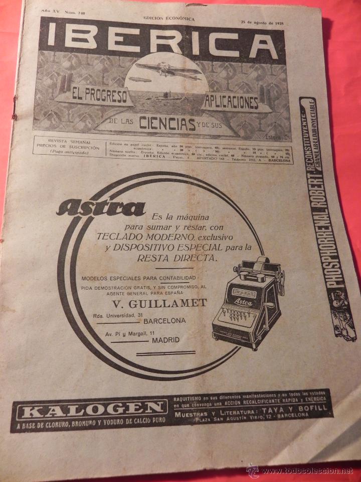 Coleccionismo de Revistas y Peri&oacute;dicos: ANTIGUA REVISTA -IB&Eacute;RICA- REVISTA SEMANAL AGOSTO 1928. (R00002)@