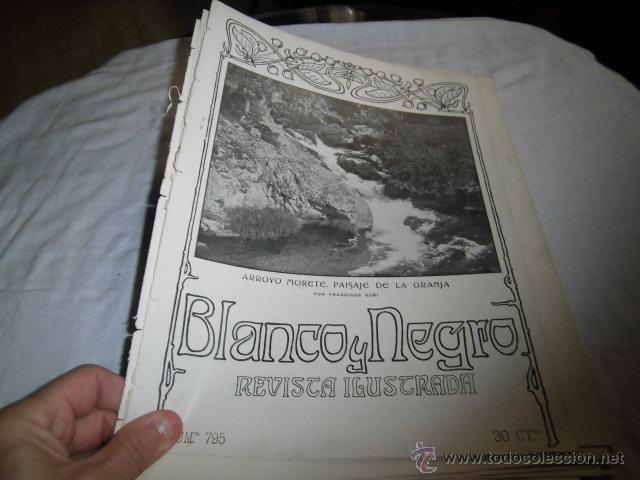Coleccionismo de revistas y peri&oacute;dicos: ARROYO MORETE PAISAJE DE LA GRANJA HOJA REVISTA BLANCO Y NEGRO 1906