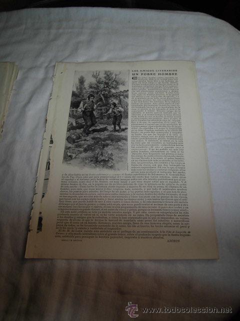 Coleccionismo de Revistas y Peri&oacute;dicos: UN POBRE HOMBRE POR AZORIN DIBUJO DE REGIDOR HOJA REVISTA BLANCO Y NEGRO 1906
