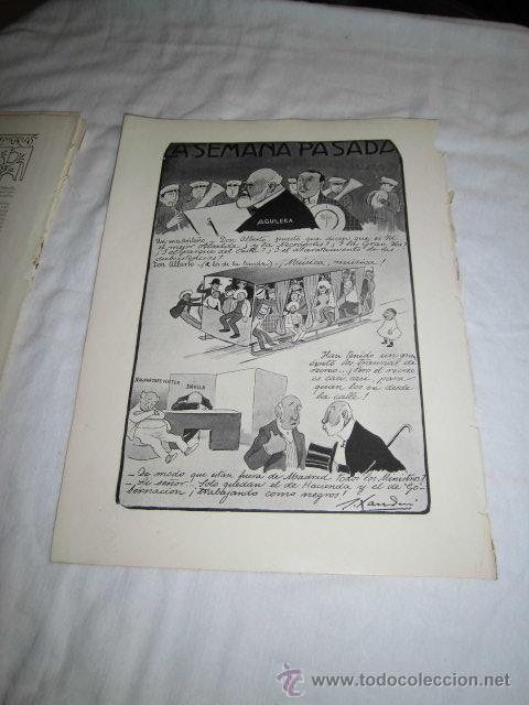 Coleccionismo de Revistas y Peri&oacute;dicos: LA SEMANA PASADA.AGUILERA POR XAUDARO HOJA REVISTA BLANCO Y NEGRO 1906
