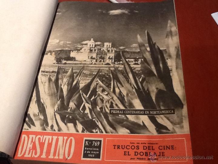 Collectionnisme de Revues et Journaux: revista Destino, 3 de mayo 1952 a 25 octubre 1952