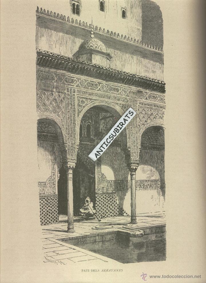 Coleccionismo de Revistas y Peri&oacute;dicos: REVISTA EN CATALAN LA ILUSTRACIO CATALANA A&Ntilde;O 1890 ILUSTRACIONES DE LA ALHAMBRA DE GRANADA RARAS