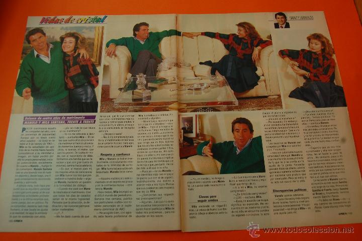 Coleccionismo de revistas y peri&oacute;dicos: ARTICULO - 1986 - MANOLO SANTANA Y MILA - 2 PAGINAS