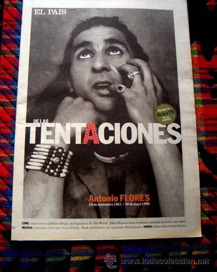 Colecionismo de Revistas e Jornais: Revista EL PAIS DE LAS TENTACIONES / ANTONIO FLORES, JOHNNY DEPP, JOHN WATERS, GIJON, ENRICO VERSO
