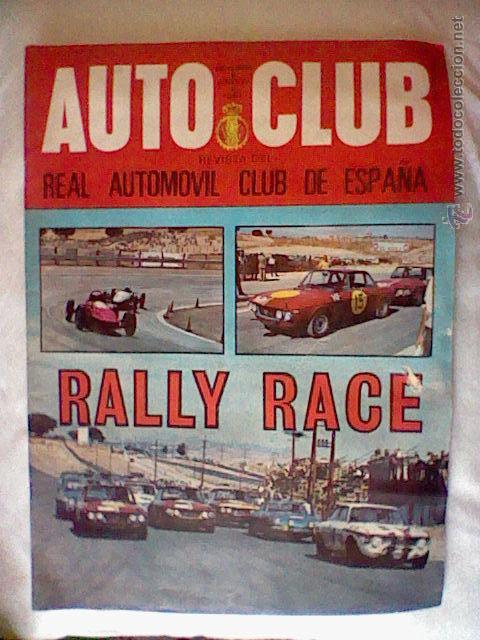 Coleccionismo de revistas y peri&oacute;dicos: revista Auto Club RACE octubre 1967 publi Longines Seat 1500 Lotus Ford Ferrari