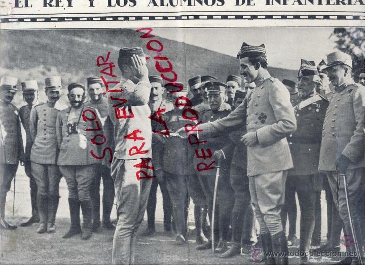 Collectionnisme de Revues et Journaux: ACADEMIA DE INFANTERIA 1916 REY ENTREGA PREMIOS 2 HOJAS REVISTA