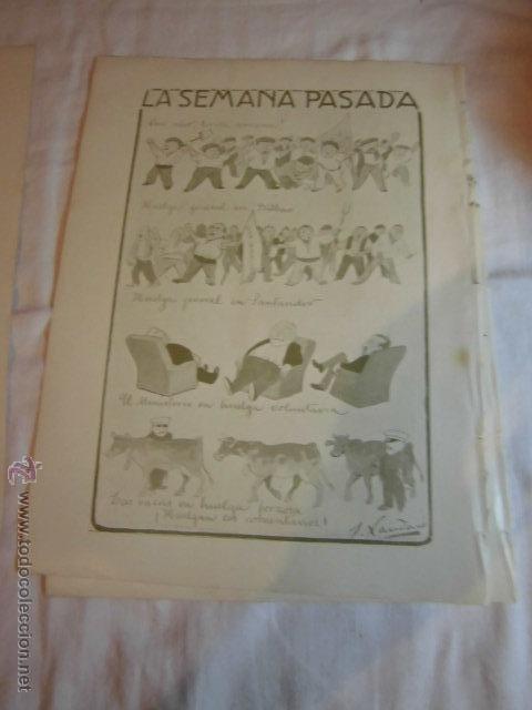 Coleccionismo de Revistas y Peri&oacute;dicos: LA SEMANA PASADA POR XAUDARO HOJA REVISTA BLANCO Y NEGRO 1906