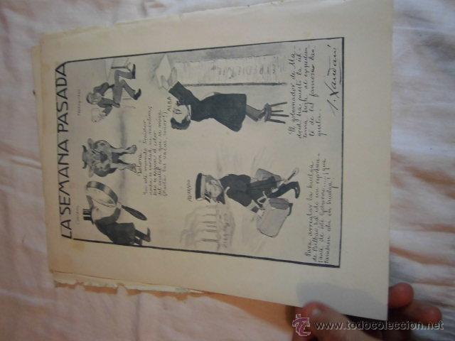 Coleccionismo de Revistas y Peri&oacute;dicos: LA SEMANA PASADA POR XAUDARO HOJA REVISTA BLANCO Y NEGRO 1906